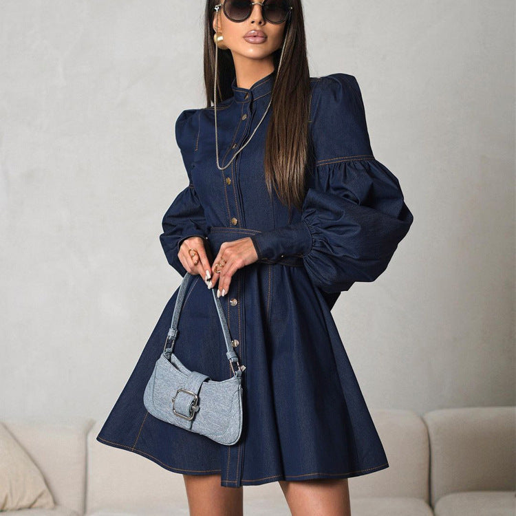 The Weekend Wanderer Denim Shirt Dress