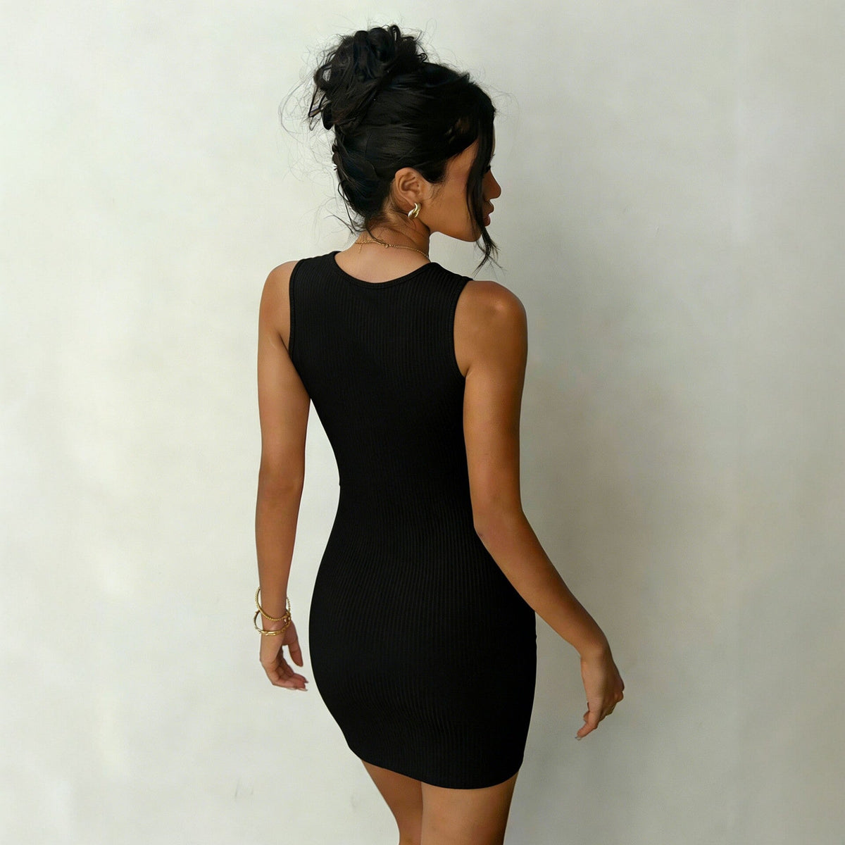 The Twist & Toast Cutout Mini Dress