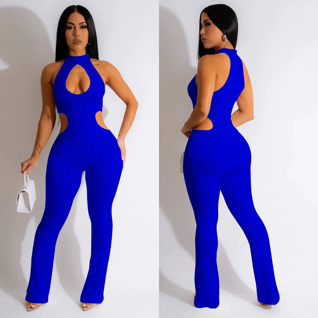 The Afterhours Agenda Halter Cutout Jumpsuit