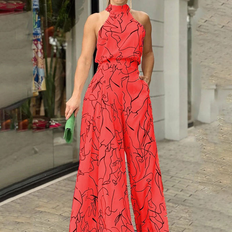 The Gallery Muse Halter Jumpsuit