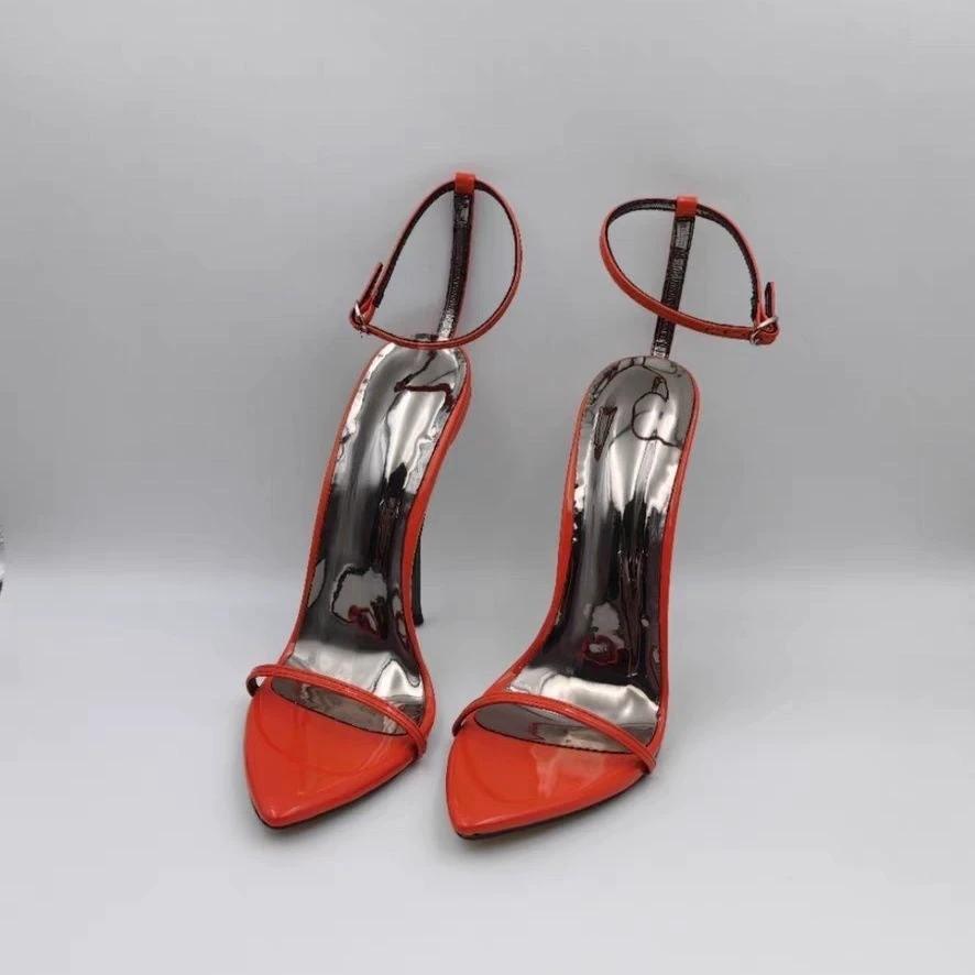 The Gloss Hour Ankle-Strap Stiletto Sandals
