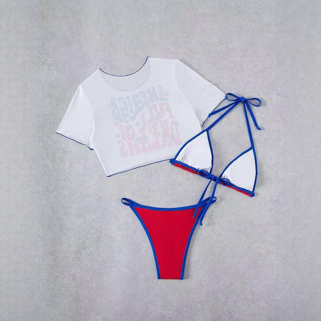 The American Dream Three-Piece Bikini Set