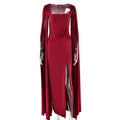 The Sculpted Square Neck Slit Maxi Dress