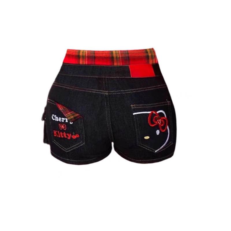 The Americana Retro High Waist Denim Trousers