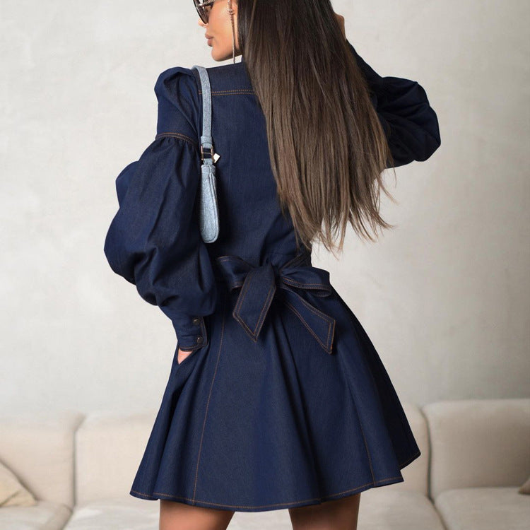 The Weekend Wanderer Denim Shirt Dress