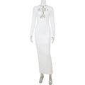 The High Society Cutout Mock Neck Maxi Dress