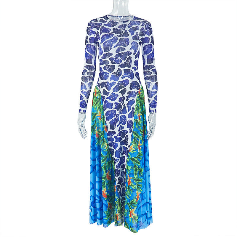 The Office Muse Printed Slimming Maxi Dress