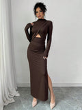 The Cocoa Affair Cutout Maxi Dress