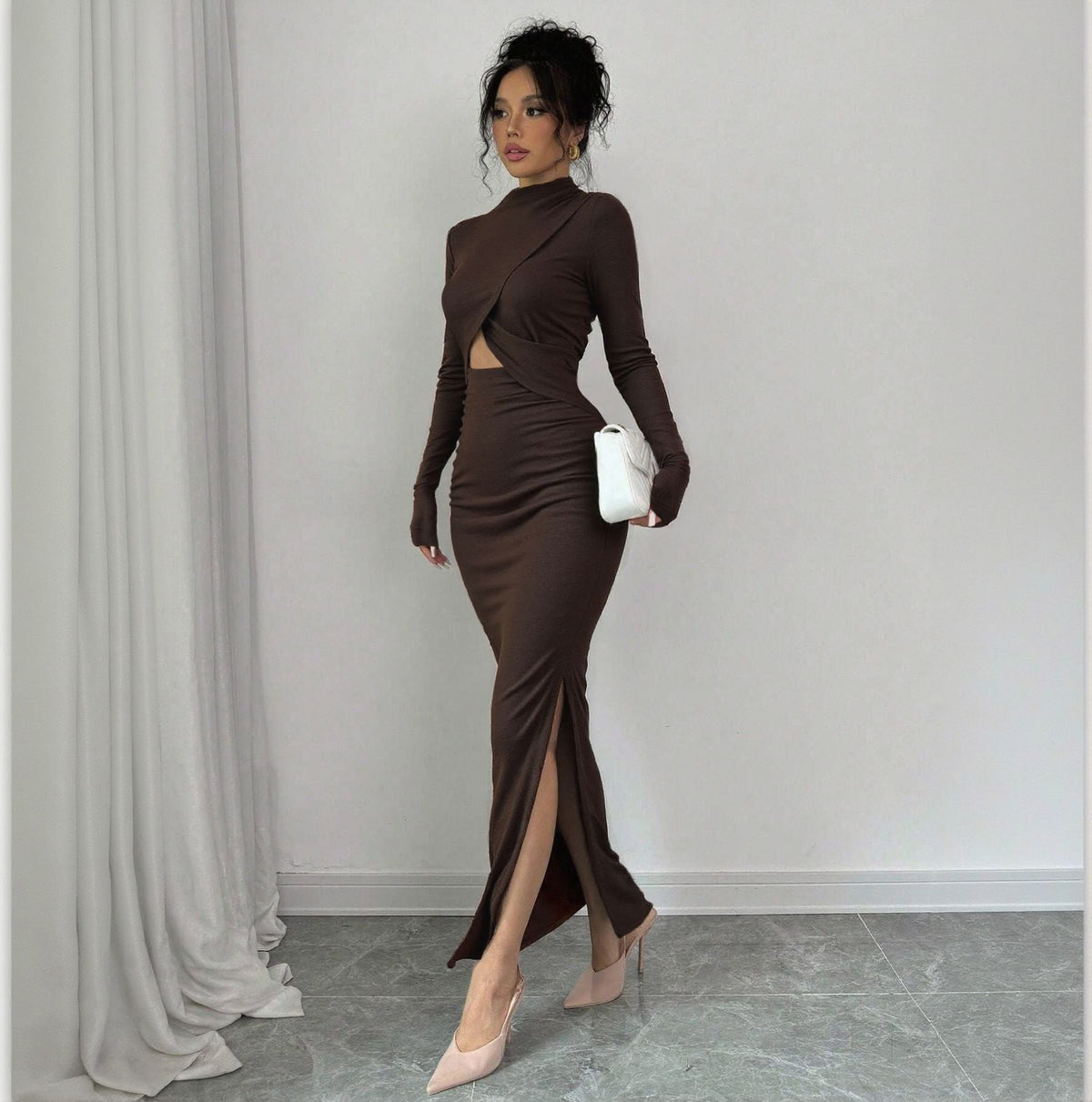 The Cocoa Affair Cutout Maxi Dress