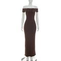 The Evening Poise Off-Shoulder Maxi Dress