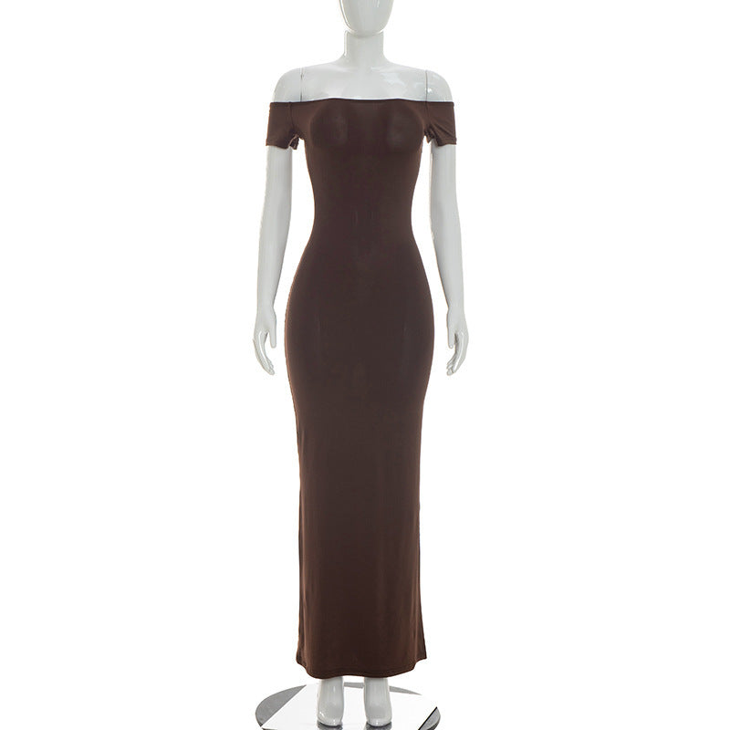 The Evening Poise Off-Shoulder Maxi Dress