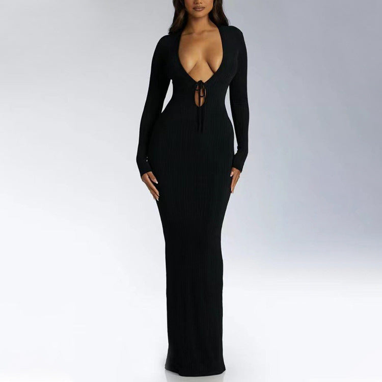 The One Step Deep V Plunge Sheath Dress