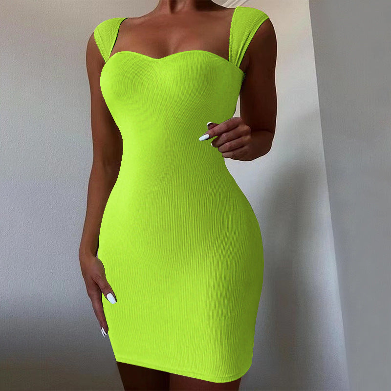 The Nightclub Ribbed Knit Bodycon Dress