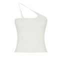Casual Sexy Personality Small Slip Top Solid Color Beveled Halter Irregular Asymmet ric Outer Wear Base Base Vest