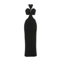 Black Halter Neck Cutout Bodycon Maxi Dress