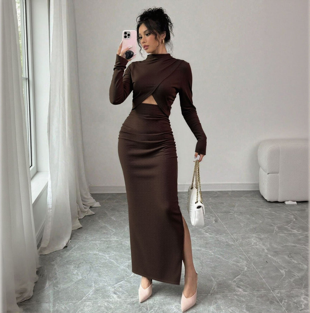 The Cocoa Affair Cutout Maxi Dress