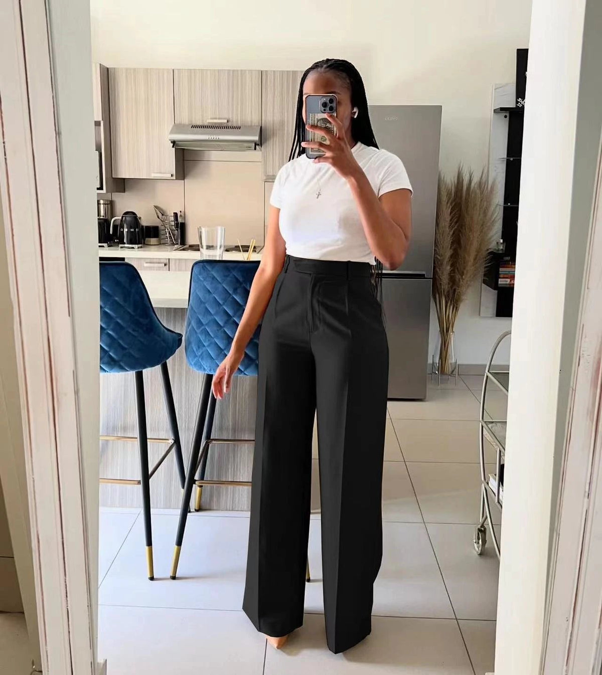 The City Poise High-Waist Wide-Leg Trousers