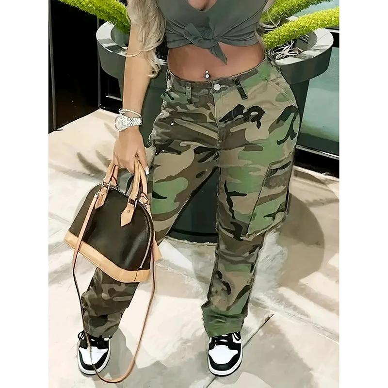 The Camo Command High-Waist Cargo Pants