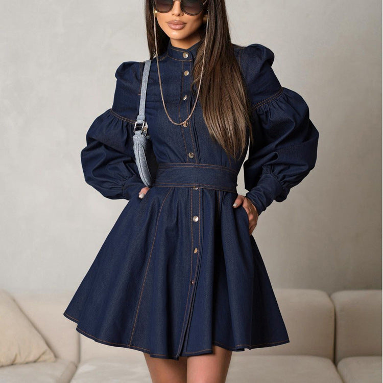 The Weekend Wanderer Denim Shirt Dress