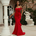 The Grand Affair Off-Shoulder Evening Dress