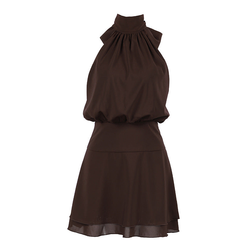 The Cocoa Social Halter Mini Dress