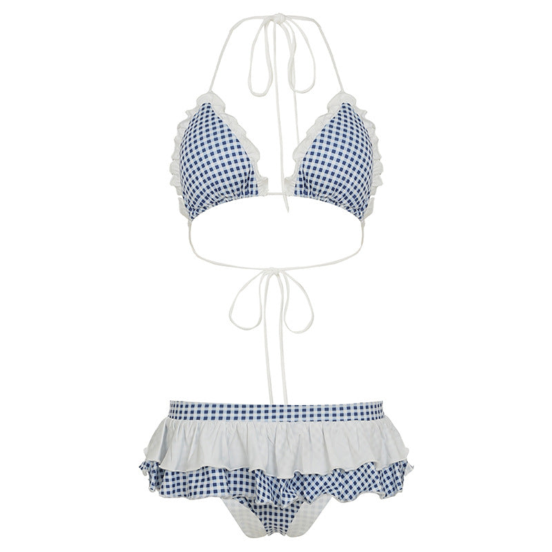 The Seaside Darling Gingham Bikini Set