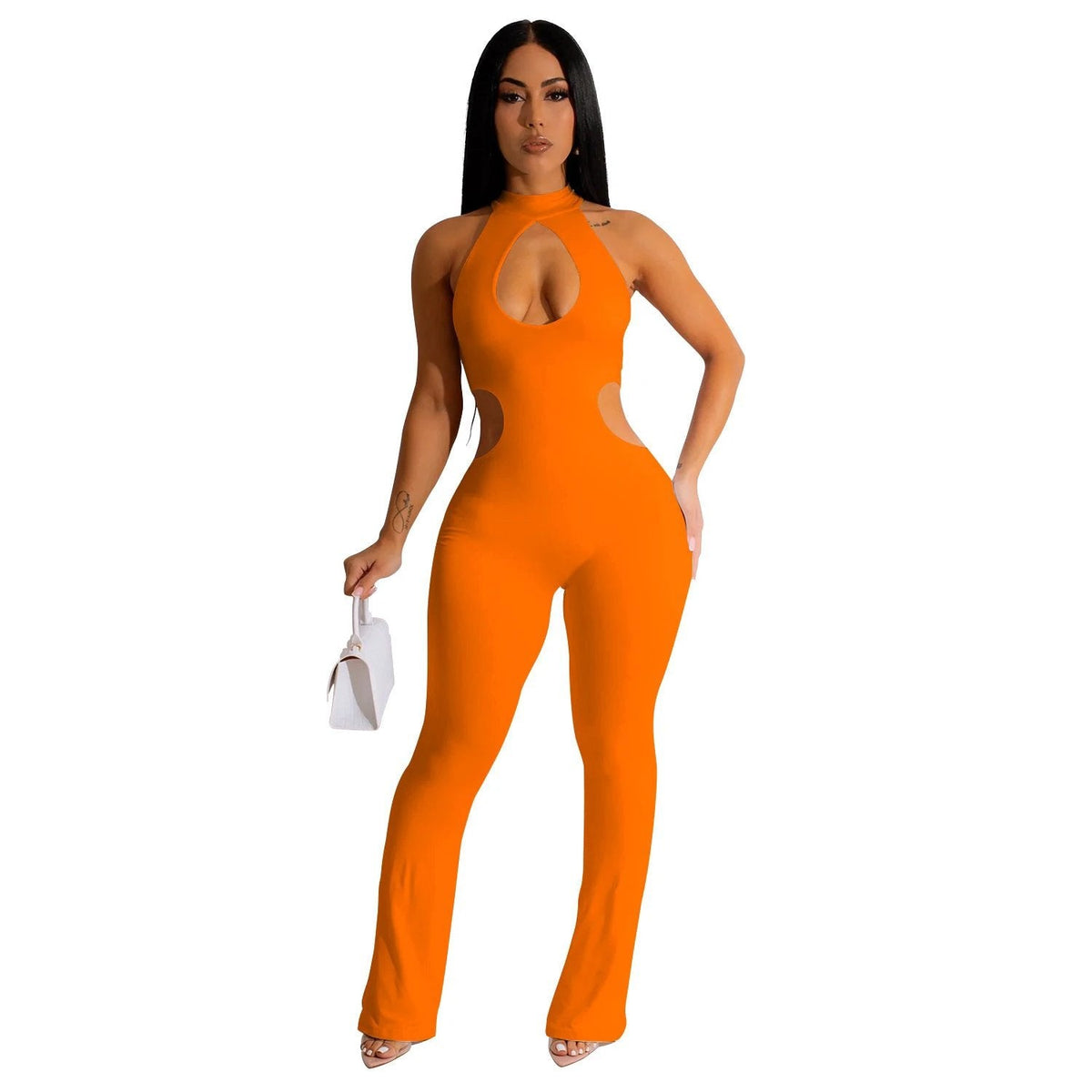 The Afterhours Agenda Halter Cutout Jumpsuit