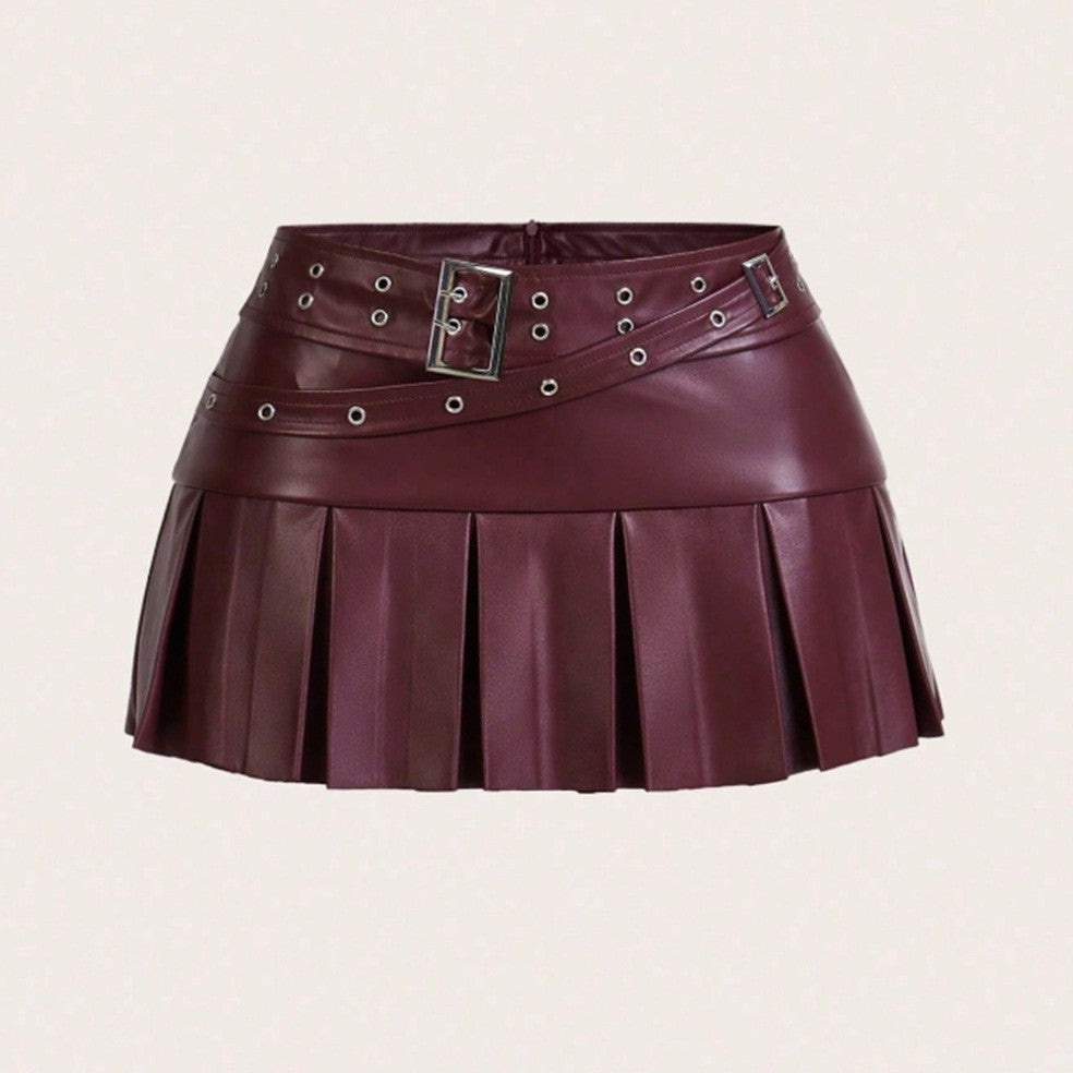 The Rebel Agenda Faux Leather Mini Skirt