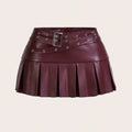 The Rebel Agenda Faux Leather Mini Skirt