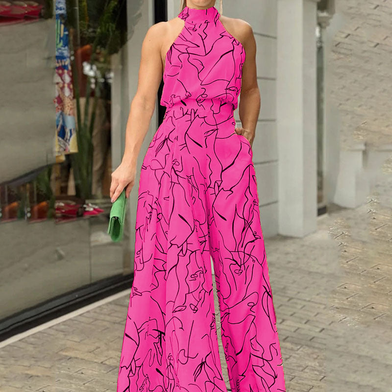 The Gallery Muse Halter Jumpsuit