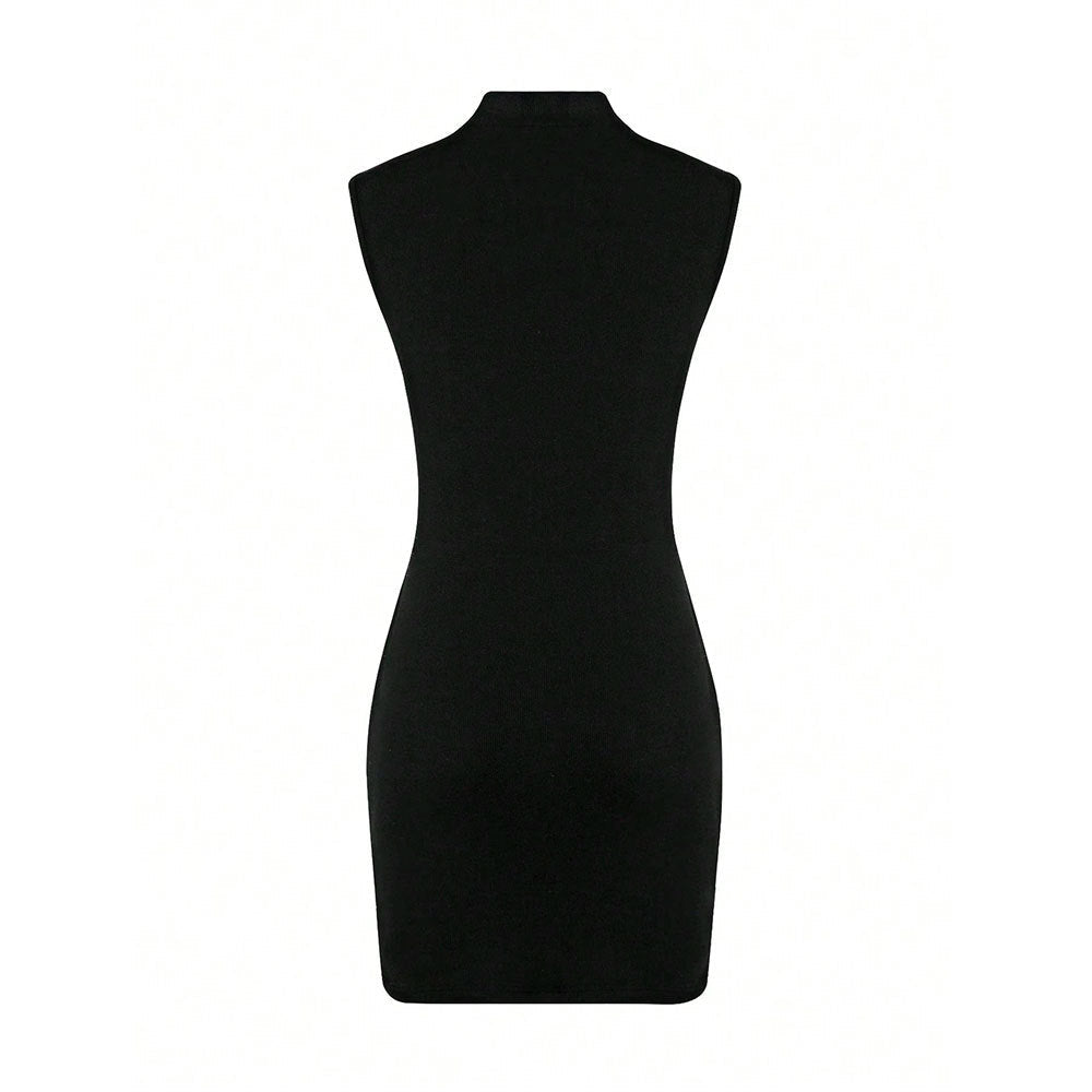 The Noir Notion Cutout Mini Dress