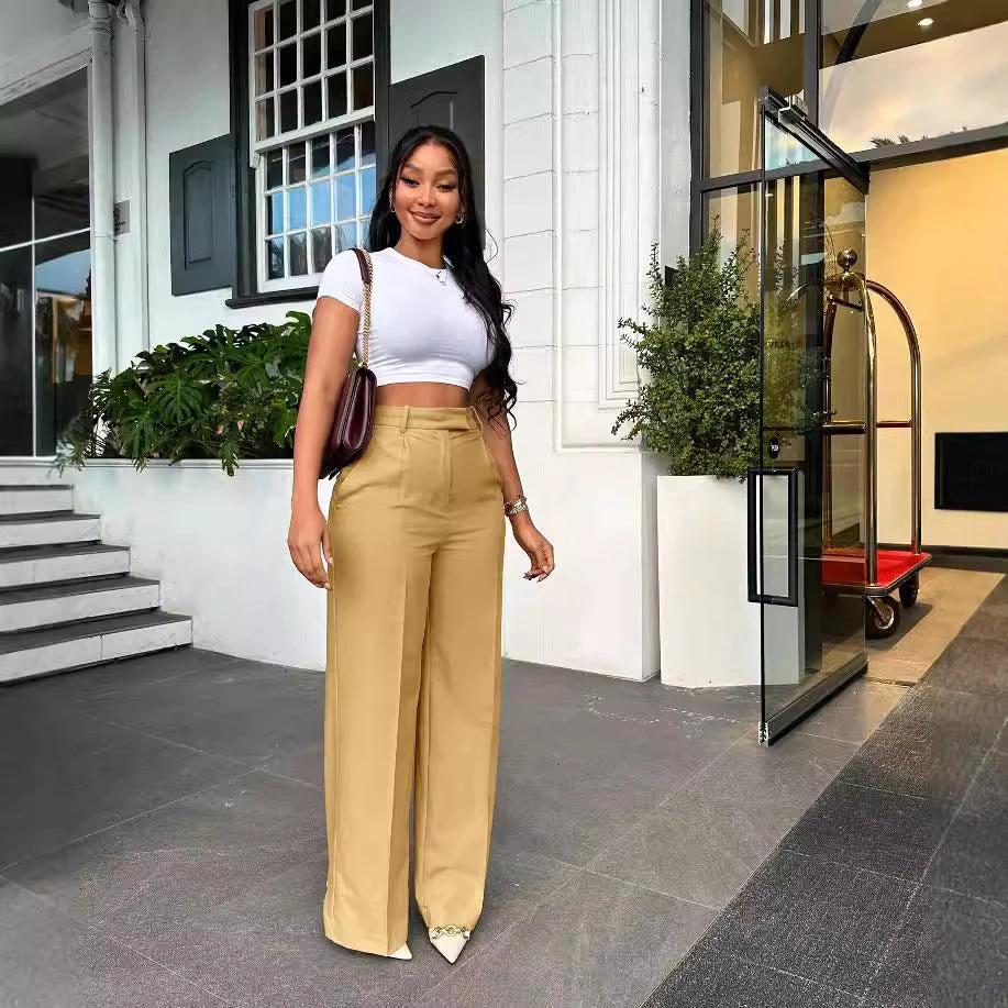 The City Poise High-Waist Wide-Leg Trousers