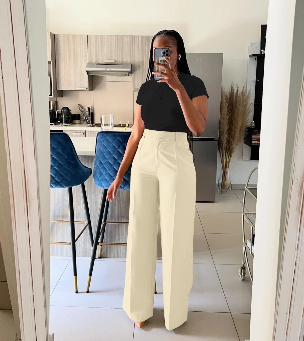 The City Poise High-Waist Wide-Leg Trousers