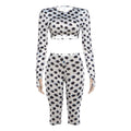 The Dot Society Crop Top & Capri Set