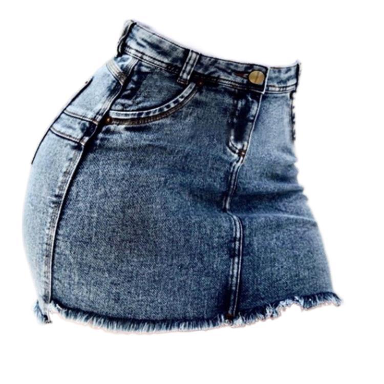 Raw Hem Acid Wash High Waist Ripped Denim Shorts