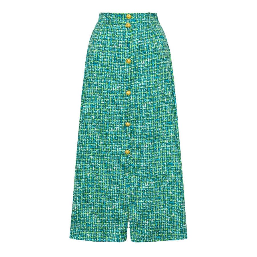 Boho Swimsuit Set – Green One-Piece, Swimsuit & Skirt
