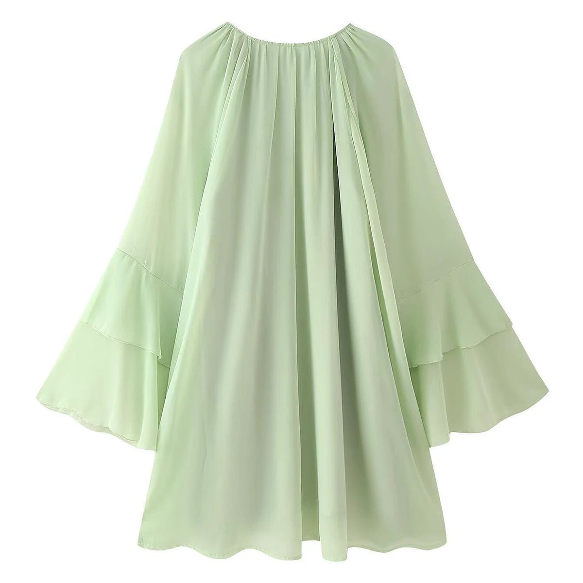 The Garden Reverie Ruffled Chiffon Dress