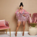 She’s That Girl Sequin Fringe Mini Dress