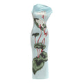 Botanical Print One-Shoulder Ruched Asymmetric Bodycon Maxi Dress