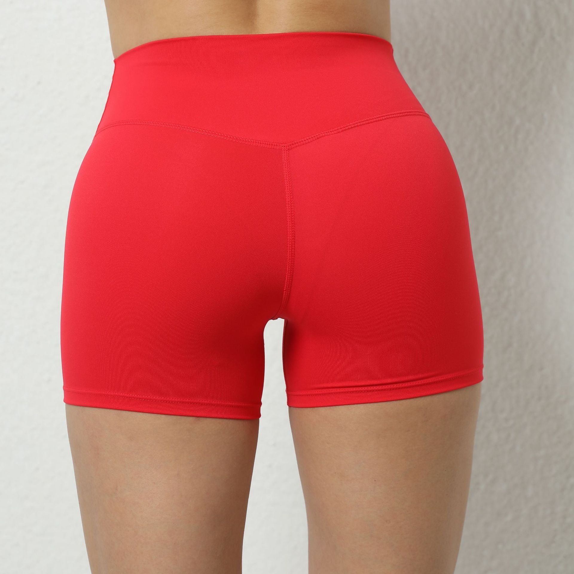 Seamless High-Waist Scrunch-Back Biker Shorts