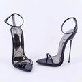 The Gloss Hour Ankle-Strap Stiletto Sandals