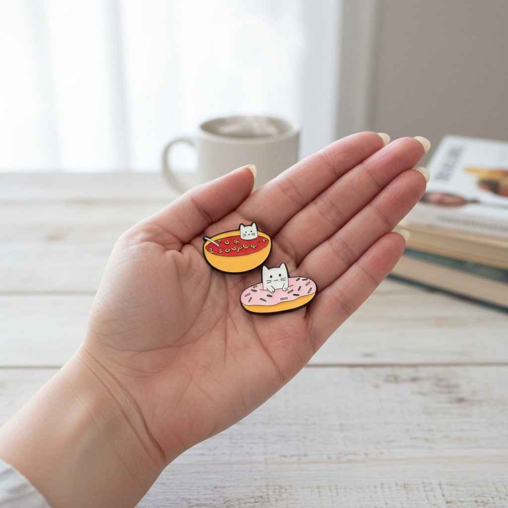 Catitude Club Enamel Pin Set – 5 Pieces