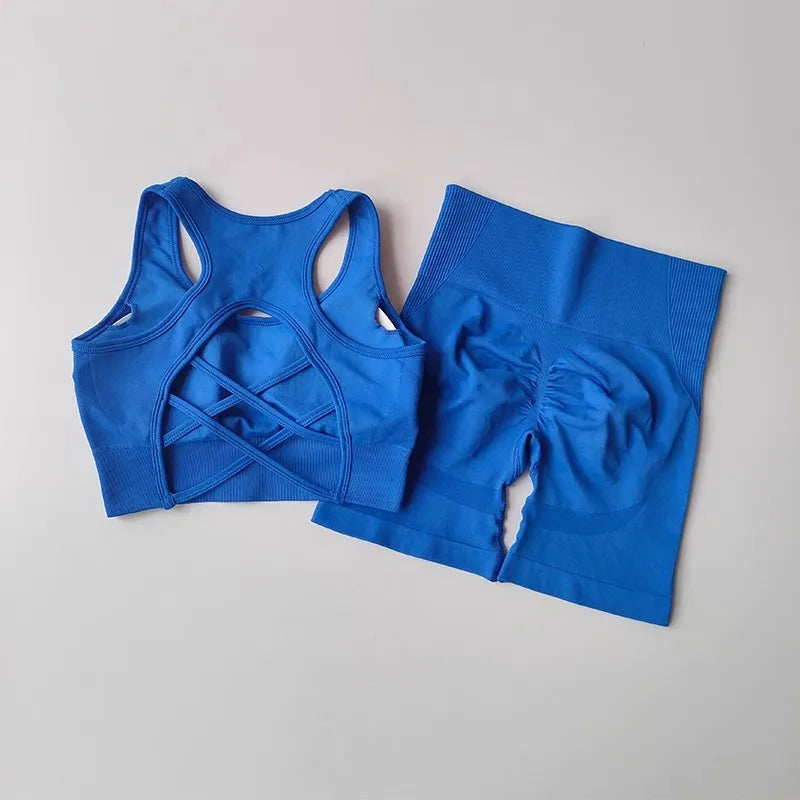 The Studio Sculpt Crisscross Shorts Set