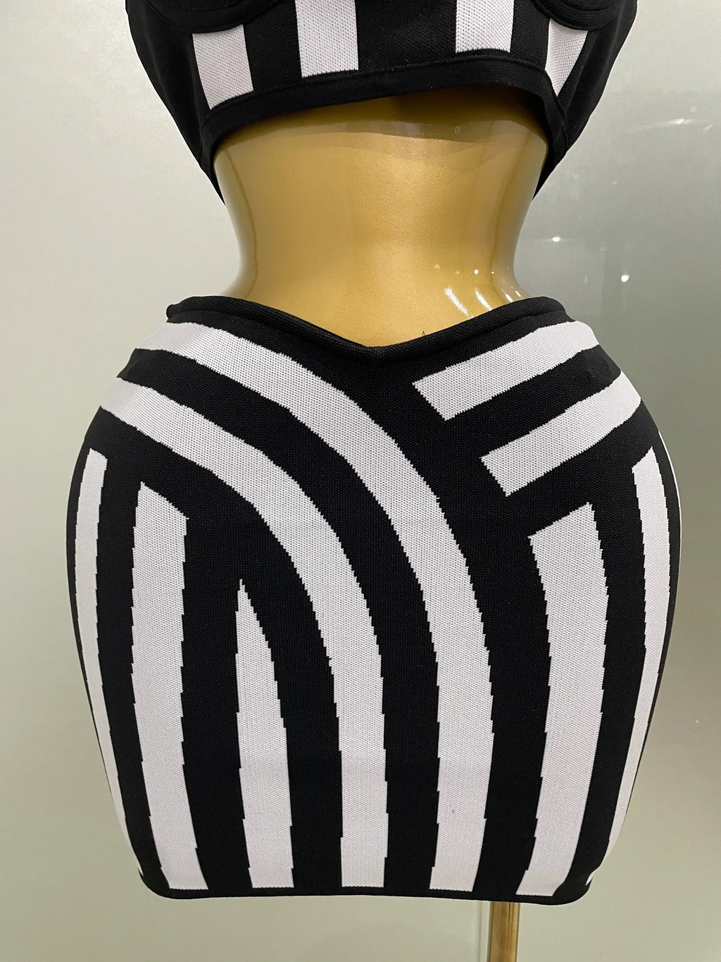 The Optical Affair Halter Mini Skirt Set