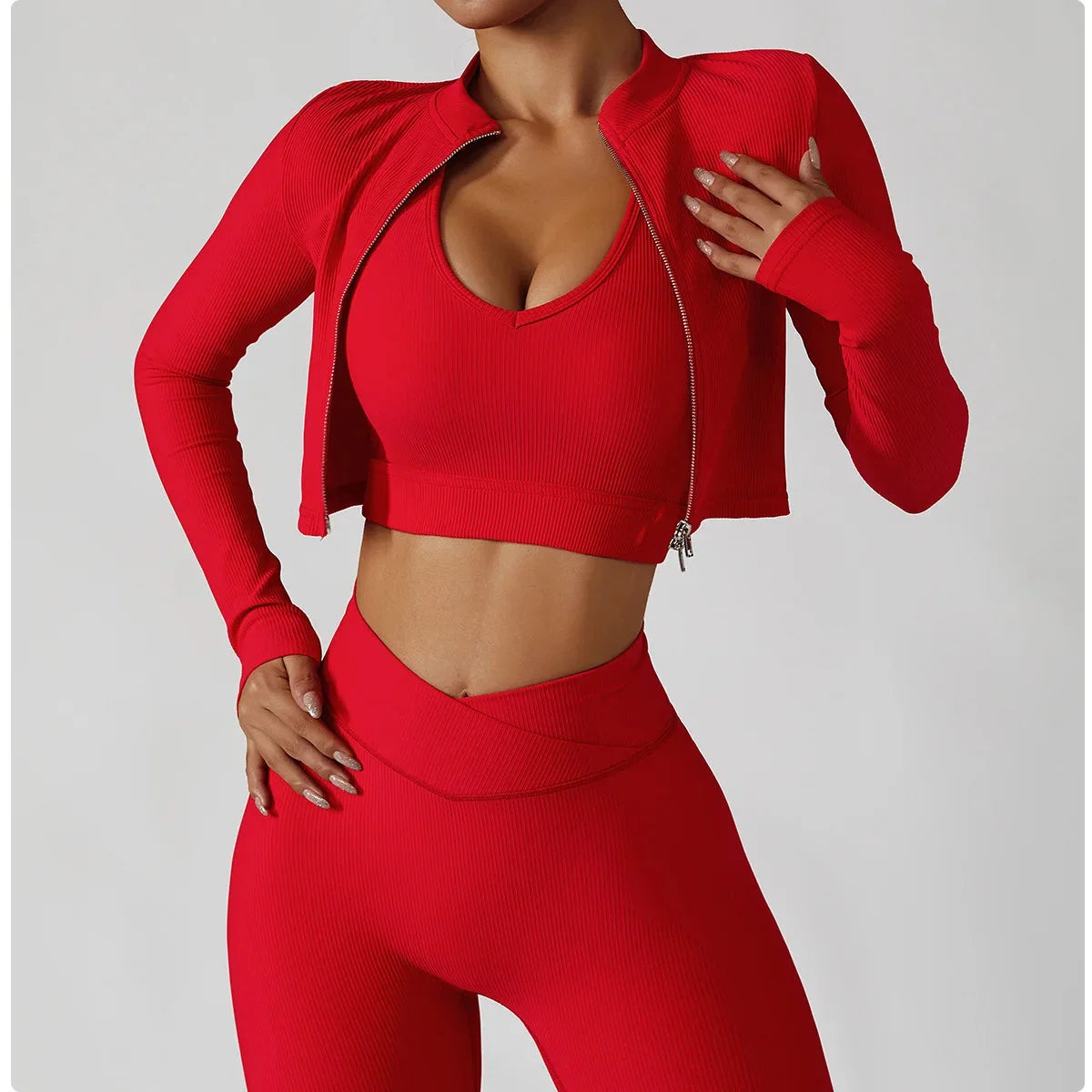 The Seamless 3-Piece Yoga Set