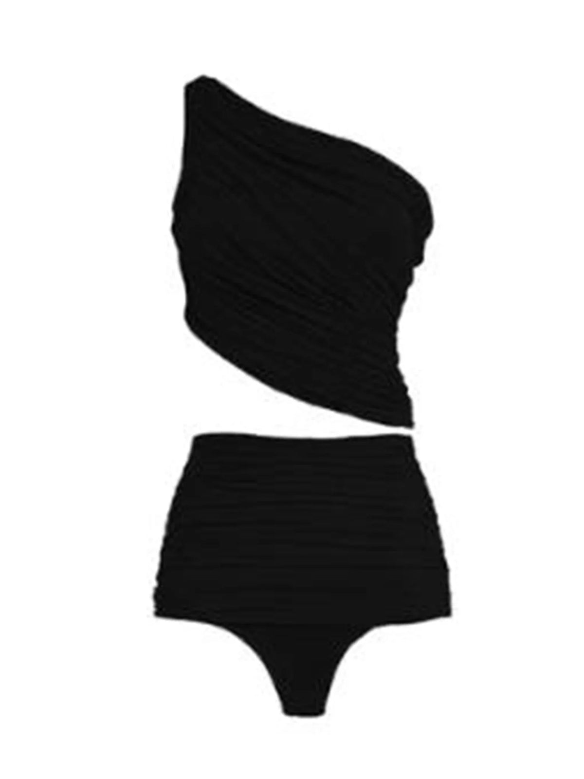 The Resort Romance One-Shoulder Ruffle Bikini