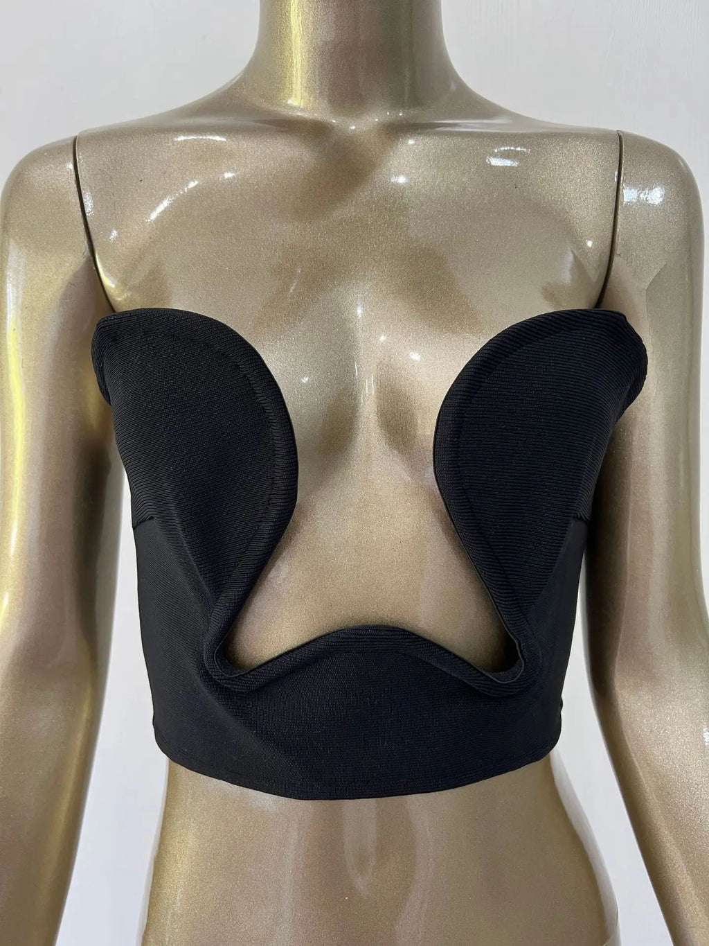 The Heartbreaker Plunge Strapless Crop Top