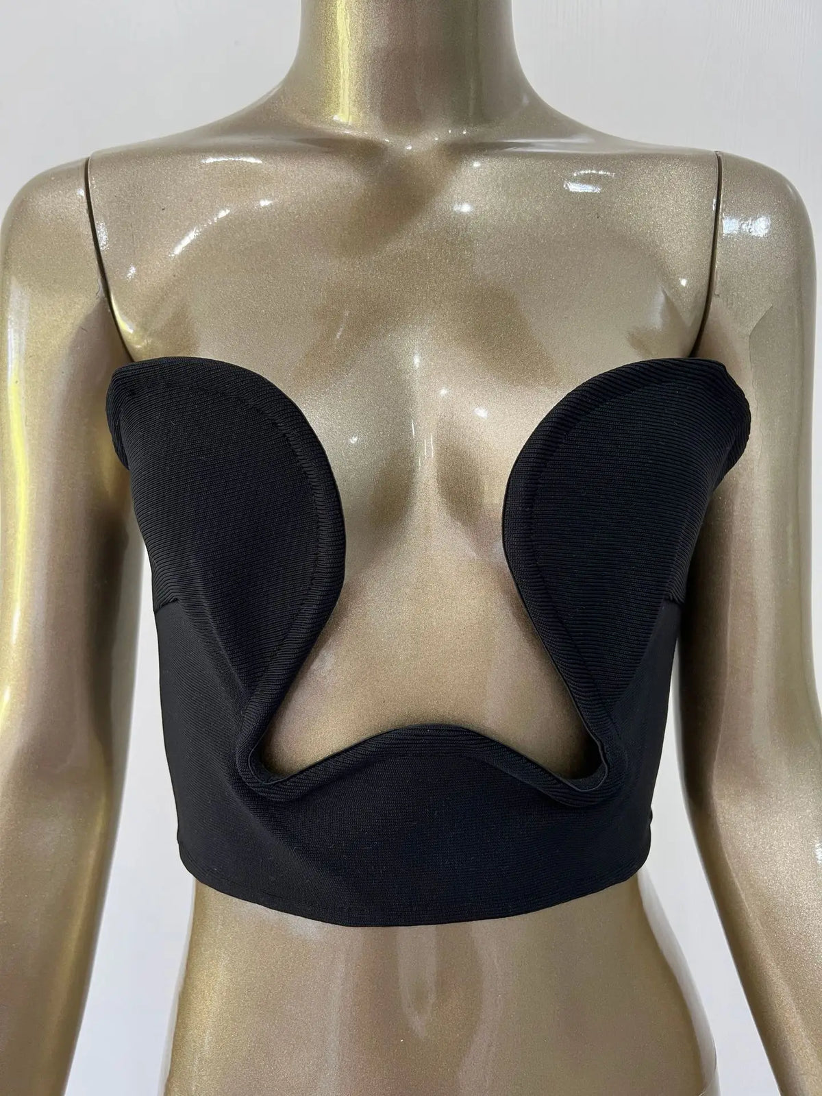 The Heartbreaker Plunge Strapless Crop Top