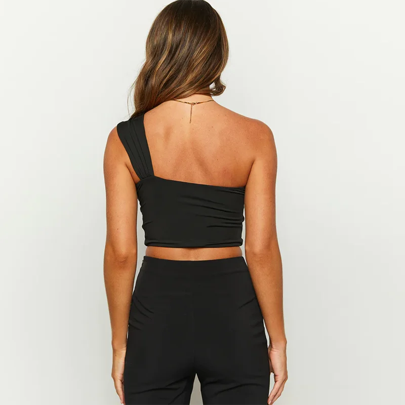 The One-Shoulder Open Back Nightclub Top