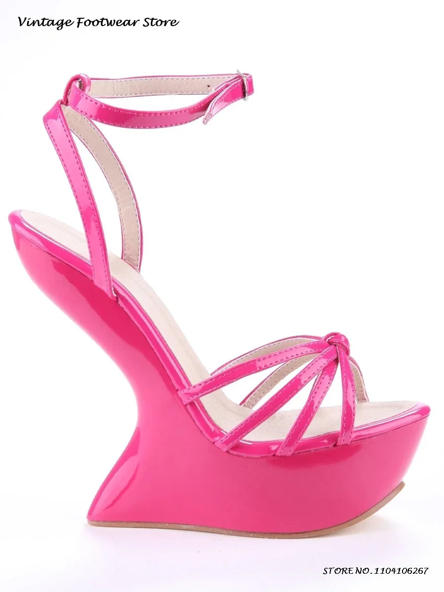 The Candy Sculpture Platform Wedge Sandals
